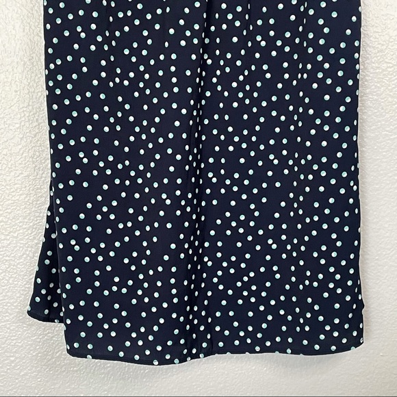 American Eagle Cap Sleeve Blue Polka Dot Mini Dress Size 00 - Picture 12 of 14